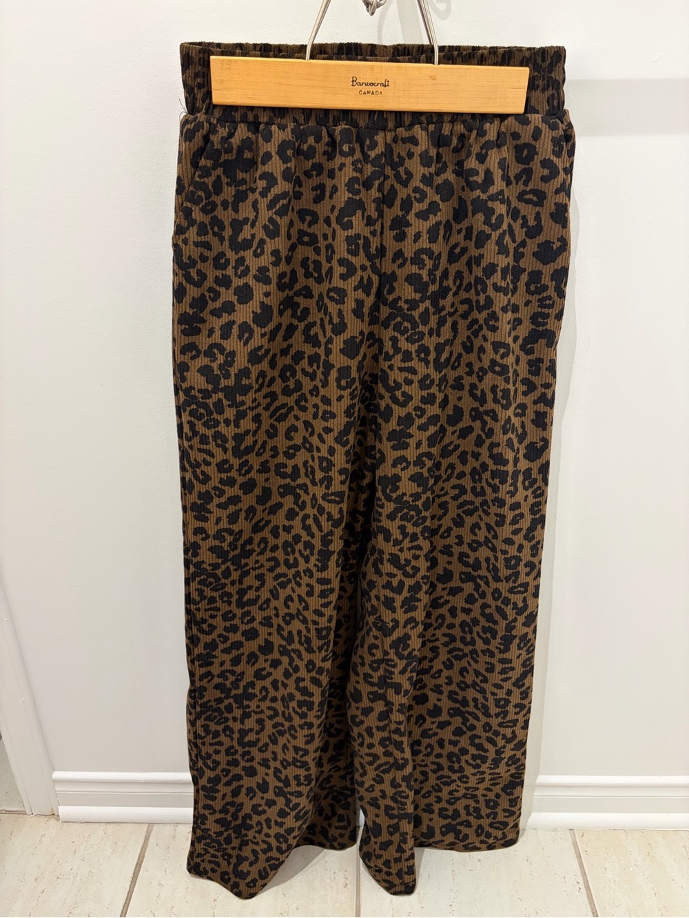 HALARA Leopard Wide-Leg